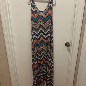 Annabelle Large-Sized Long Pattern Dress